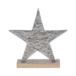 Eglo 427112 - Decoração de Natal BALIGUIAN 21x20,5 cm estrela/prateado