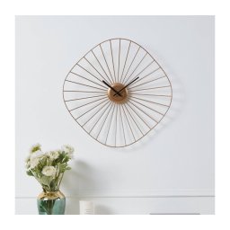 Eglo 425514 - Relógio de parede MATSUMOTO 1xAA 50x50 cm dourado