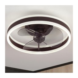 Brilagi- Luz LED dim. c/ventilador LED/30W/230V 3000-6500K preta+ CR