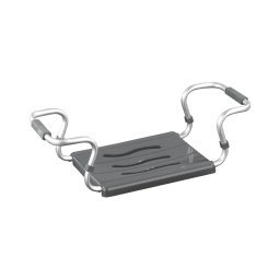 WENKO 73392500-Assento de segurança para casa de banho 26x18 cm prateado/antracite