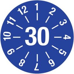 kaiserkraft Placa de teste de cabos, placa anual, CxA 60 x 20 mm, 30, azul, Placa de teste de cabos, placa anual, CxA 60 x 20 mm, 30, azul. Película resistente, espessura 0,1 mm. Transparentes, resistentes às intempéries. 16 unidades por folha. A placa de