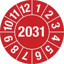 kaiserkraft Placa de teste, número anual de 4 dígitos, película para documentos, Ø 30 mm, embalagem de 10 unid., 2031, vermelho, Placa de teste, número anual de 4 dígitos, película para documentos, Ø 30 mm, embalagem de 10 unid., 2031, vermelho. 15 autoco