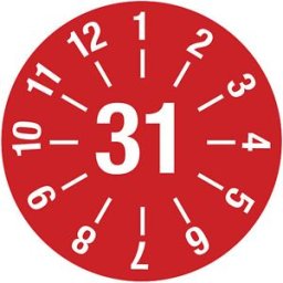 kaiserkraft Placa de teste de cabos, placa anual, CxA 60 x 20 mm, 31, vermelho, Placa de teste de cabos, placa anual, CxA 60 x 20 mm, 31, vermelho. Película resistente, espessura 0,1 mm. Transparentes, resistentes às intempéries. 16 unidades por folha. A