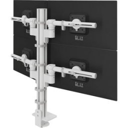 Dataflex Braço para monitor Viewgo Modular , regulação em altura 645 mm, para 4 monitores, branco, Braço para monitor Viewgo Modular, regulação em altura 645 mm, para 4 monitores, branco. Regulação estática em altura de 645 mm. Os braços suportam monitore