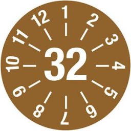 kaiserkraft Placa de teste de cabos, placa anual, CxA 60 x 20 mm, 32, castanho, Placa de teste de cabos, placa anual, CxA 60 x 20 mm, 32, castanho. Película resistente, espessura 0,1 mm. Transparentes, resistentes às intempéries. 16 unidades por folha. A