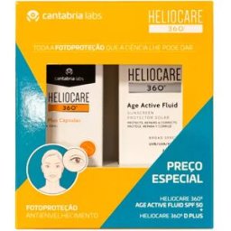 Heliocare 360º Age Active Fluído 50ml + D Plus x30 Cápsulas