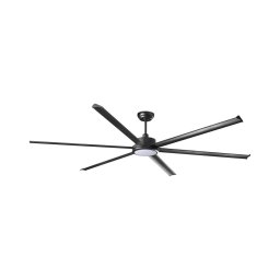 FARO 34207-130- Ventoinha de teto LED com regulação ROTTERDAM XXL LED/32W/230V preto d.250 cm+comando