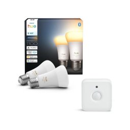 Pack de 2 lâmpadas LED dimerizáveis Philips Hue WHITE AMBIANCE E27/8,1W/230V+ sensor de movimento