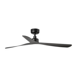 FARO 34196WT - Ventilador de tecto ROCKER M diâmetro 132 cm preto Wi-Fi Tuya + controlo remoto