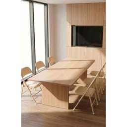 Presentes Miguel Pack 6 Cadeiras dobráveis para eventos Pad - Beige
