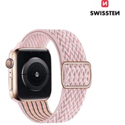 Bracelete em Nylon para Apple Watch Swissten Rosa 38-41 MM