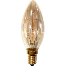GSC Lampada Incandescente tipo Vela Decorativa (Filamento Carbono) E14 40W