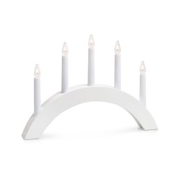 Markslöjd 704469 - Castiçal de natal ATLE 5xE10/3W/230V branco