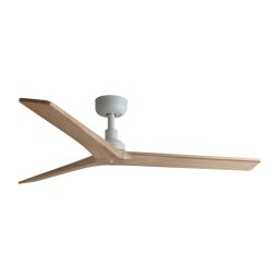 FARO 34280 - Ventoinha de teto KLIM M pinho/branco diâmetro 125 cm+ comando