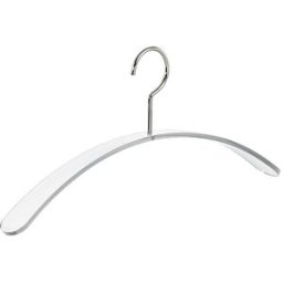 kaiserkraft Cabide de design CURVE, acrílico, embalagem de 4 unid., transparente, Cabide de design CURVE, acrílico, embalagem de 4 unid., transparente. Vidro acrílico brilhante de elevada qualidade com design moderno. As extremidades arredondadas protegem