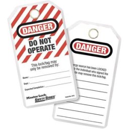 Masterlock Etiqueta de segurança laminada , embalagem de 12 unid., Danger: Do not operate, EN, Etiqueta de segurança laminada, embalagem de 12 unid., Danger: Do not operate, EN. Em laminado de poliéster robusto. Resiste a agressões de água, gordura e temp