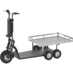 kaiserkraft Rodados de transporte elétricos XXL PRO, 5 rodas, com placa de apoio, preto, Rodados de transporte elétricos XXL PRO, 5 rodas, com placa de apoio, preto. Elevada flexibilidade graças à marcha-atrás e à elevada mobilidade da roda dianteira. Pos