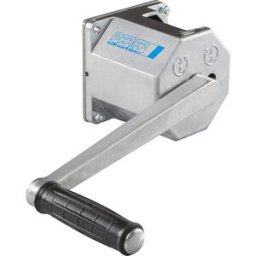 kaiserkraft Guincho de parede SW-W, alumínio, carga de elevação 125 kg, a partir de 2 unid., Guincho de parede SW-W, alumínio, carga de elevação 125 kg, a partir de 2 unid. Corpo robusto em alumínio. Travão de mola de segurança silencioso para manter a ca