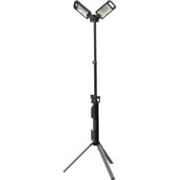 Ansmann Projetor de trabalho sem fios Tripod WL5000R , 2 módulos LED, 5000 lm, branco neutro, Projetor de trabalho sem fios Tripod WL5000R, 2 módulos LED, 5000 lm, branco neutro. Projetor de trabalho para funcionamento a bateria ou eletricidade com uma po