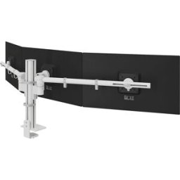 Dataflex Braço para monitor Viewgo Modular , regulação em altura 345 mm, para 3 monitores, branco, Braço para monitor Viewgo Modular, regulação em altura 345 mm, para 3 monitores, branco. Regulação estática simples da altura de 345 mm sem ferramentas. Os