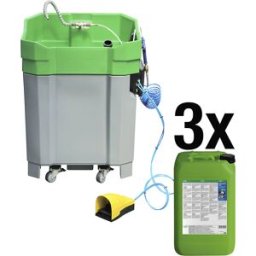 Bio-Circle Conjunto para limpeza de peças PROLAQ Compact , com 3 x 20 l PROLAQ L 400, para ferramentas de pintura, Conjunto para limpeza de peças PROLAQ Compact, com 3 x 20 l PROLAQ L 400, para ferramentas de pintura. Limpeza sem eletricidade - Limpeza ma