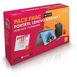 Lenovo Pack Fnac Computador Portátil IdeaPad 5 2-em-1 14IPH11-213 14" Intel Core™ Ultra 5 322 16GB 512GB SSD + Mochila + Rato + Pen + McAfee
