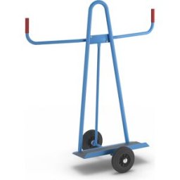eurokraft pro Carrinho para placas , capacidade de carga 300 kg, pneus de borracha maciça, Ø das rodas 200 mm, Carrinho para placas, capacidade de carga 300 kg, pneus de borracha maciça, Ø das rodas 200 mm. Utilização flexível graças ao dispositivo de seg