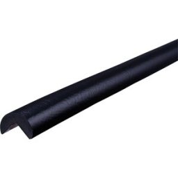 SHG Proteção de cantos Knuffi®, geada , tipo A, unidade de 1 m, preto, Proteção de cantos Knuffi®, geada, tipo A, unidade de 1 m, preto. Fixação até -10 °C. Ideal para utilização em câmaras frigoríficas, etc. Cola de acrilato fortemente aderente, resisten