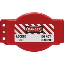 ABUS Bloqueio de volante V165 , embalagem de 3 unid., vermelho, Bloqueio de volante V165, embalagem de 3 unid., vermelho. Bandejas de plástico para encaixar. Para a segurança de válvulas contra o religamento não intencional em caso de manutenção. Bloqueio