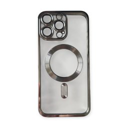 Capa Prata Transparente com Magsafe iPhone 15 Pro Max