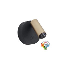 Ideal Lux - Aplique de parede spot LED regulável ELF LED/3W/230V IRC 95 dourado/preto