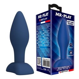 MR PLAY - PLUG ANAL DE SILICONE CÔNICO AZUL M