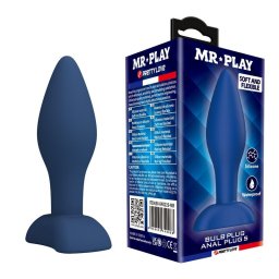 MR PLAY - PLUG ANAL DE SILICONE CÔNICO AZUL S