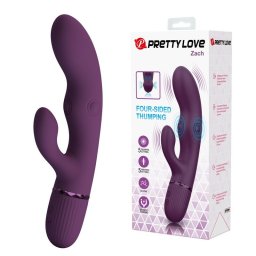 PRETTY LOVE - ZACH VIBRADOR COELHO RECARREGÁVEL COM 5+5 FUNÇÕES