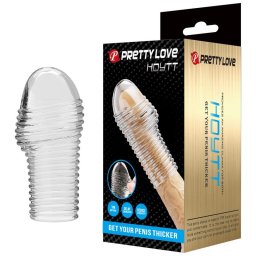 PRETTY LOVE - CAPA PARA PÊNIS HOTTT PARA AUMENTAR O AUMENTO DO VOLUME DO SEU PÊNIS TRANSPARENTE