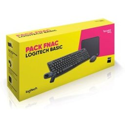Logitech Pack Fnac Basic Teclado/Rato Wireless MK295 + Webcam + Tapete de Rato