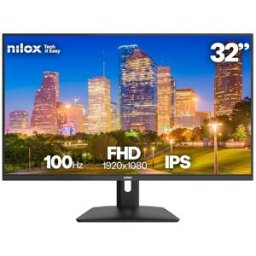 Monitor LCD 32" NXM32FHD1001 FullHD 100Hz IPS (Preto) - NILOX