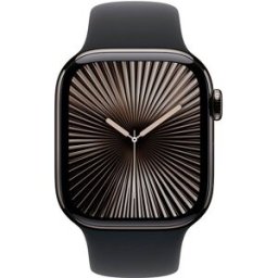 Apple Watch Series 10 GPS + Cellular 42mm Titânio Ardósia c/ Bracelete Desportiva Preta S/M