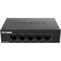 Switch de Rede Não-Gerido 5 Portas Gigabit (Preto) - D-LINK