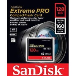 Cartão de Memória Extreme Pro CF 128GB - SANDISK
