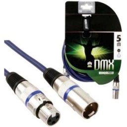 HQPOWER Cabo DMX Canon Macho - Canon Fêmea (5 mts) - HQ POWER