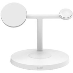 Belkin Base de Carregamento Wireless QI2 3 em 1 com MagSafe BOOST↑CHARGE Pro™ - Branca