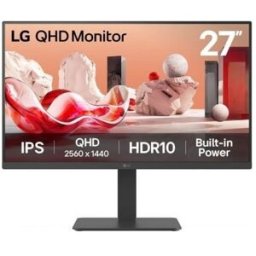 68,6cm/27" (2560x1440) LG 27BA45QB-B 16:9 IPS 5ms 75Hz HDR10 2xHDMI DP Speaker Pivot Black