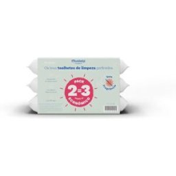 Mustela Pack Toalhitas de Limpeza sem Perfume 3 x 60 un