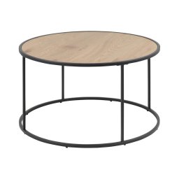 Mesa de centro SARON carvalho/preto