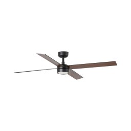 FARO 34356WT1S- LED regulável com ventilador RUDDER L 18W/230V CCT Ø 132 cm castanho/preto WT + comando remoto