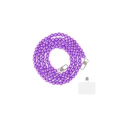 Cordão em Perolas Universal para Smartphones Roxo