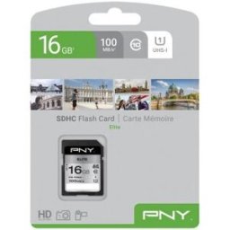 Cartão de Memória SDHC 16GB (Classe 10) - PNY