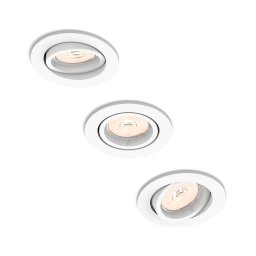 Philips 50393/31/PN - Conjunto de 3 luminárias encastradas DONEGAL 1xGU10/5,5W/230V