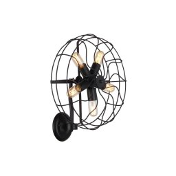 Azzardo AZ1349 - Luz de parede FAN 5xE27/60W/230V